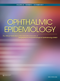Cover image for Ophthalmic Epidemiology, Volume 24, Issue 5, 2017