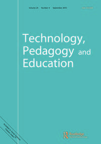 Cover image for Technology, Pedagogy and Education, Volume 24, Issue 4, 2015