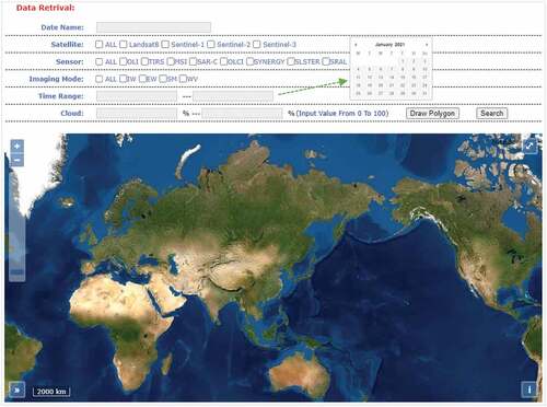 Figure 5. Main interface of the WebGIS system.