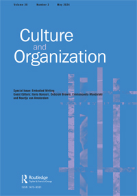 Cover image for Culture and Organization, Volume 30, Issue 3, 2024