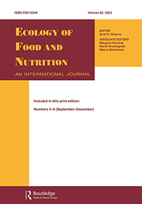 Cover image for Ecology of Food and Nutrition, Volume 62, Issue 5-6, 2023