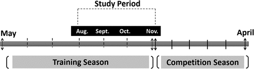 Figure 1. Timeline of the investigated study period.