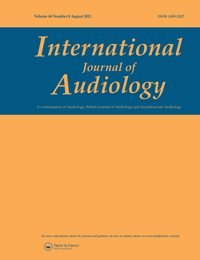 Cover image for International Journal of Audiology, Volume 60, Issue 8, 2021