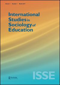 Cover image for International Studies in Sociology of Education, Volume 25, Issue 4, 2015