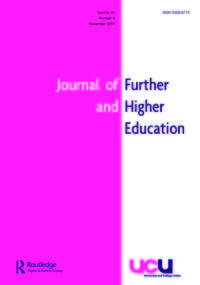 Cover image for Journal of Further and Higher Education, Volume 41, Issue 6, 2017