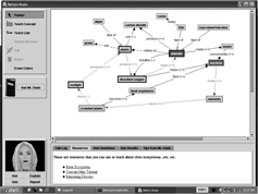 Figure 1 Betty's Brain: Interface.