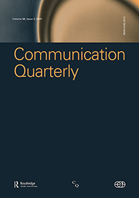 Cover image for Communication Quarterly, Volume 68, Issue 3, 2020