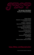 Cover image for Journal of the British Society for Phenomenology, Volume 33, Issue 2, 2002
