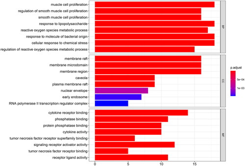 Figure 5. Gene Ontology enrichment analysis of 51 overlapping genes.