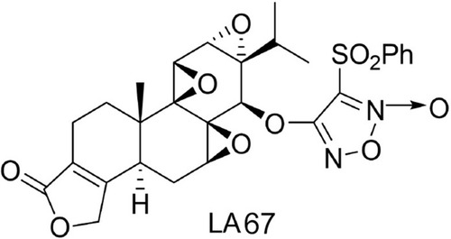 Figure 1 Chemical structure of LA67.