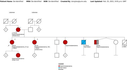 Figure 2 Family pedigree tree.