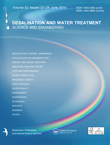 Cover image for Desalination and Water Treatment, Volume 52, Issue 22-24, 2014