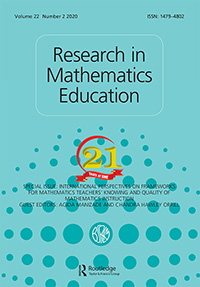 Cover image for Research in Mathematics Education, Volume 22, Issue 2, 2020