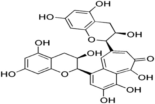 Figure 1. Structure of theaflavin.