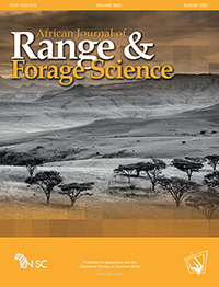 Cover image for African Journal of Range & Forage Science, Volume 39, Issue 3, 2022