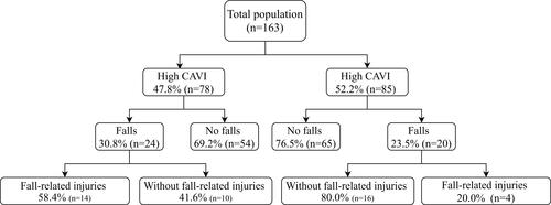 Figure 1 Flowchart of data collection.Abbreviations: High CAVI, cardio-ankle vascular index above predicted value; Low CAVI, cardio-ankle vascular index lower or equal predicted value.