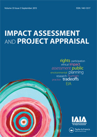 Cover image for Impact Assessment and Project Appraisal, Volume 33, Issue 3, 2015
