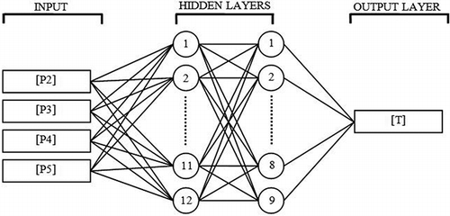 Figure 4. Optimized ANN structure.