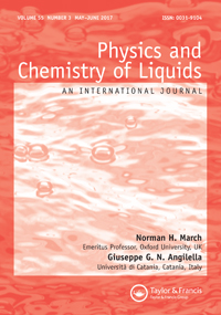 Cover image for Physics and Chemistry of Liquids, Volume 55, Issue 3, 2017