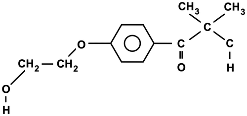 Figure 1. Structure of DAROCUR 2959.