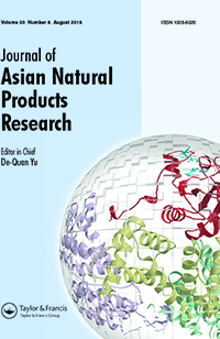 Cover image for Journal of Asian Natural Products Research, Volume 20, Issue 8, 2018