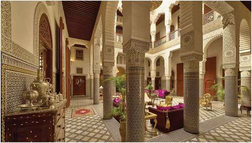 Figure 6. Rehabilitation and adaptive reuse of an old house into a riad boutique hotel in Fez. (https://www.jacadatravel.com/africa/morocco/fes/accommodation/riad-fes/).