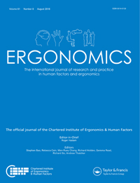 Cover image for Ergonomics, Volume 61, Issue 8, 2018