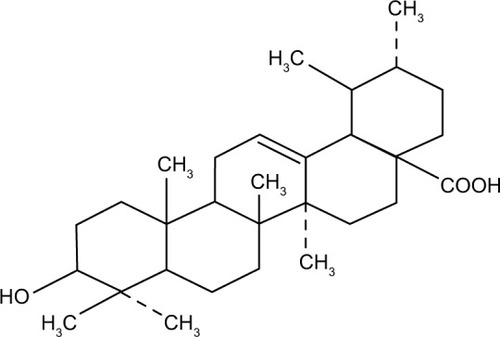 Figure 1 Chemical structure of UA.