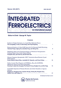 Cover image for Integrated Ferroelectrics, Volume 183, Issue 1, 2017