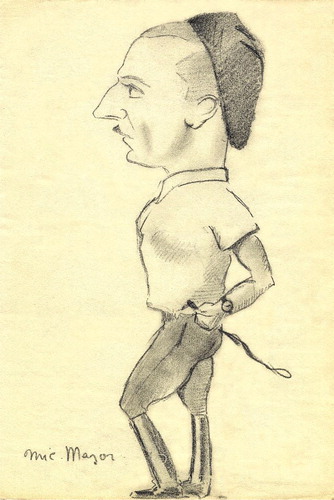 Figure 2. Caricature of Alessandro Blasetti, ‘the director in boots’ by Michele Majorana (c. 1930–1935). Archivio Alessandro Blasetti, Cineteca di Bologna.