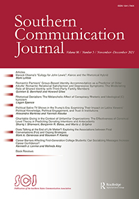 Cover image for Southern Communication Journal, Volume 86, Issue 5, 2021