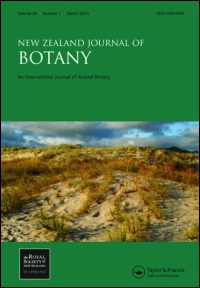 Cover image for New Zealand Journal of Botany, Volume 30, Issue 2, 1992