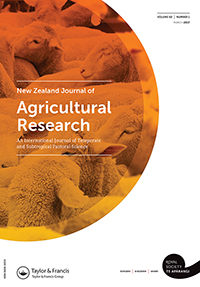 Cover image for New Zealand Journal of Agricultural Research, Volume 60, Issue 1, 2017