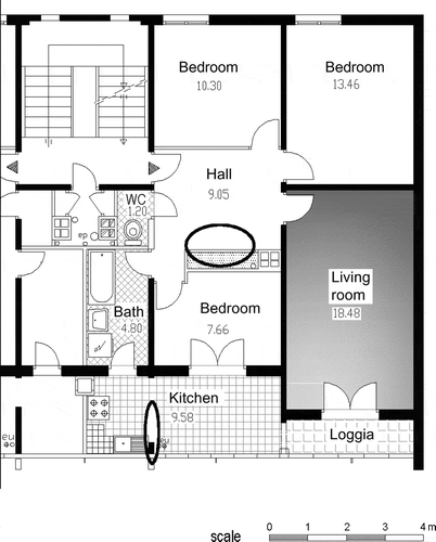 Figure 7. 20 Août 55; transformed floor plan.