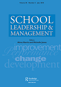 Cover image for School Leadership & Management, Volume 38, Issue 3, 2018