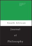 Cover image for South African Journal of Philosophy, Volume 18, Issue 1, 1999