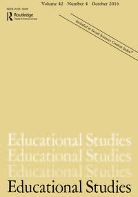 Cover image for Educational Studies, Volume 42, Issue 4, 2016