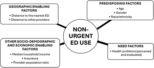 Figure 1. Proposed conceptual framework adapted from the Andersen and Newman’s Model of health services use.