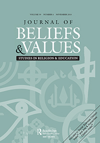 Cover image for Journal of Beliefs & Values, Volume 39, Issue 4, 2018