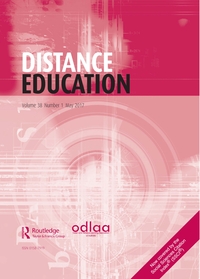 Cover image for Distance Education, Volume 38, Issue 1, 2017