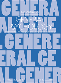 Cover image for The Journal of General Psychology, Volume 145, Issue 3, 2018