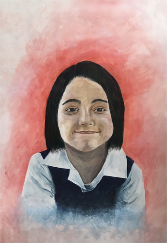 Figure 8. Student M. Childlike wonder. 2018. Acrylic on paper. 59.4 × 84.1 cm.