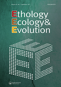 Cover image for Ethology Ecology & Evolution, Volume 29, Issue 5, 2017