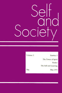 Cover image for Self & Society, Volume 3, Issue 5, 1975