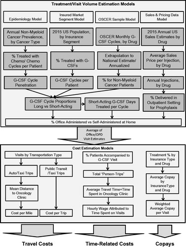 Figure 1. Treatment volume and cost estimation model overview.