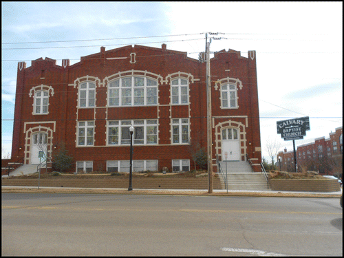 Figure 7. Calvary Baptist Church in Deep Deuce houses a local law firm. Photo by Adam A. Payne, 2014.
