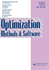 Cover image for Optimization Methods and Software, Volume 31, Issue 3, 2016