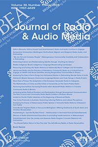 Cover image for Journal of Radio & Audio Media, Volume 30, Issue 1, 2023