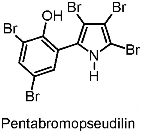 Figure 1. Structure of pentabromopseudilin.