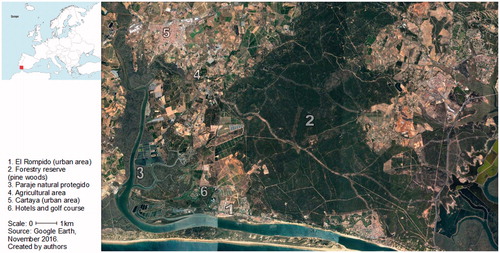 Figure 1. General aerial images of the case study area.